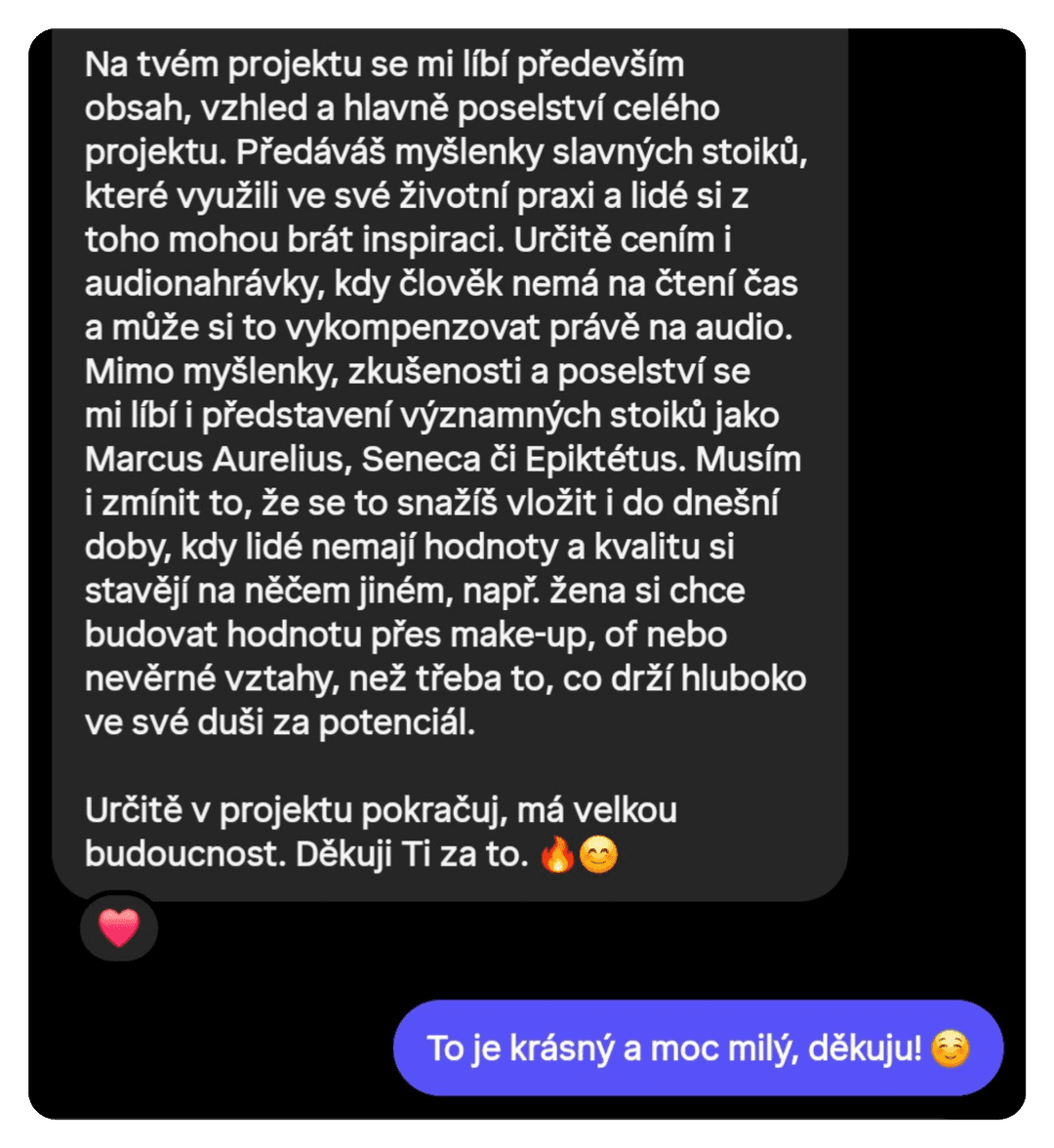 Zpětná vazba – autenticky